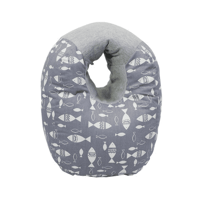 Coussin Allaitement Bébé Bras 35cm Poisson