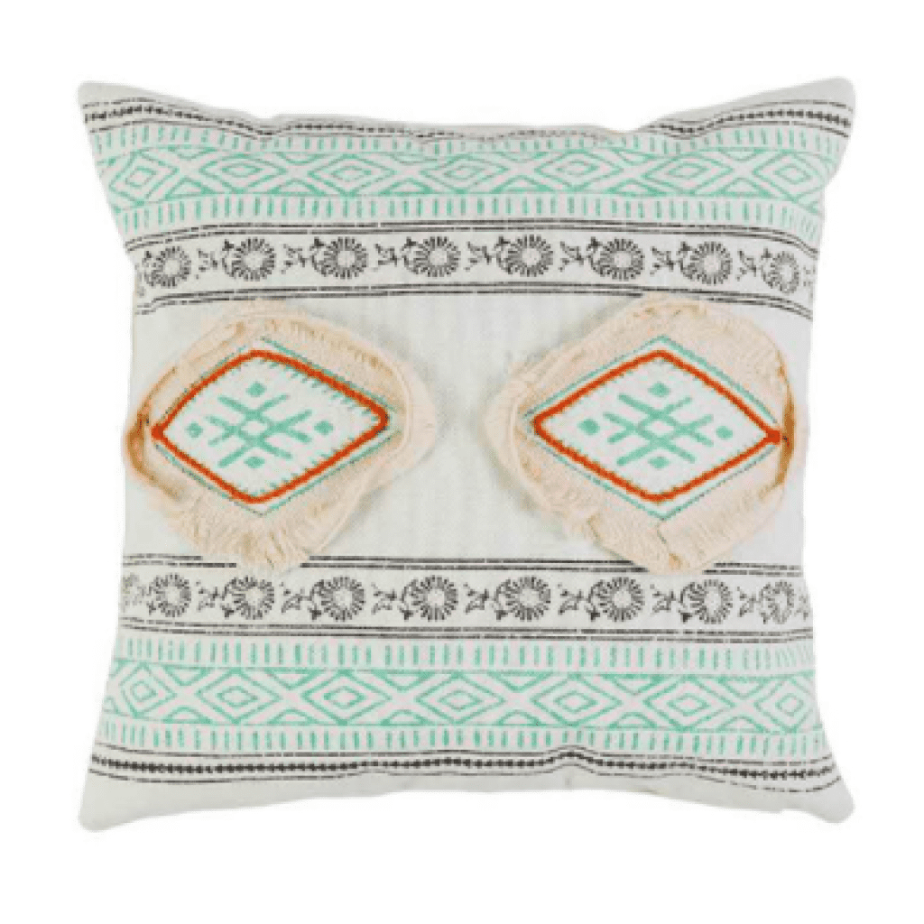 Housse De Coussin Pottery Barn 18x18 - Broderie Crewel Père Noël Road Trip