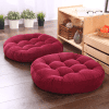 Coussin de Sol Rond Japonais Méditation Bordeaux