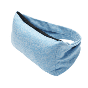 Coussin Avion Cervical Yeux 22cm Bleu