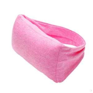 Coussin Avion Cervical Yeux 22cm Rose