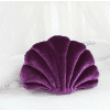 Coussin Coquillage 34x25cm Violet 1