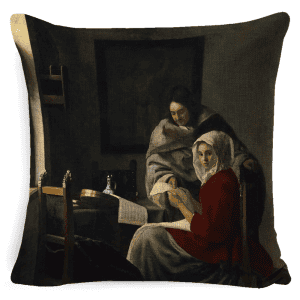 Coussin Visage Peinture 45x45cm 10