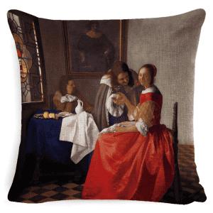 Coussin Visage Peinture 45x45cm 13