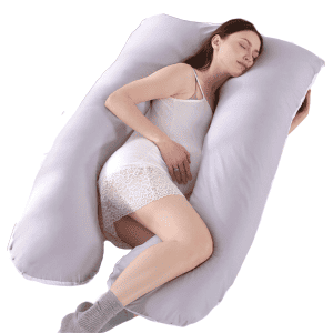 Coussin de Grossesse U 70x130cm Gris Clair