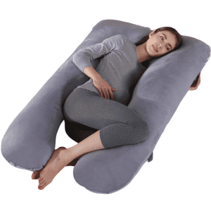 Coussin de Grossesse U 70x130cm Gris Foncé