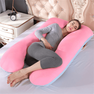 FANSU Coussin De Grossesse En Forme De U - Oreiller D'Allaitement Confortable Et Doux Pour Future Maman