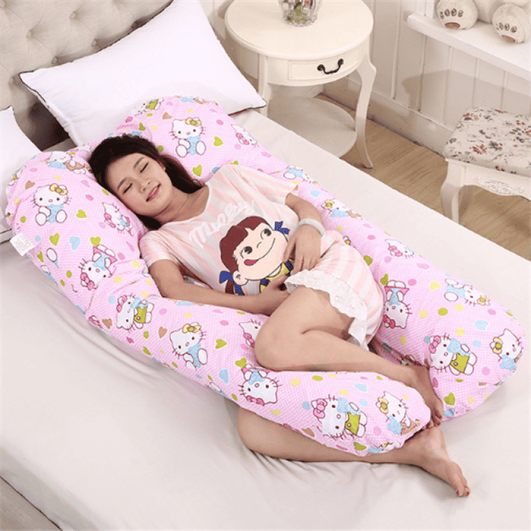 Coussin Indéformable Confort Nuit TaiBest Oreiller De Grossesse Complet En Forme De U Avec Housse Amovible Pour Femmes Enceintes, Coussin De Grossesse Pour Dormir, Soutien Pour Le Dos, Les Jambes, Le Ventre