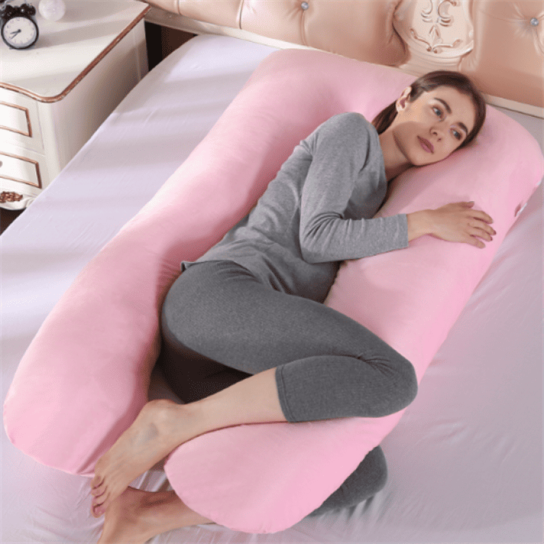 Coussin de grossesse géant rose