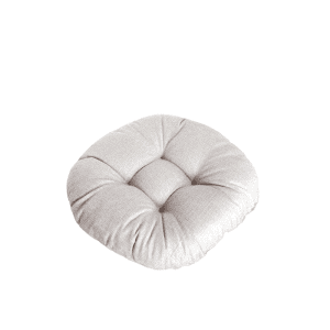 Coussin de Chaise Rond 50x50cm Gris Clair
