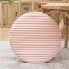 Coussin de Sol Chaise Rond 40x40cm Rose Poudré 1