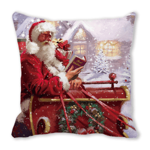 Le Coussin 45x45cm Père Noël Détente Glacée