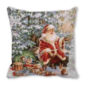 Le Coussin 45x45cm Père Noël Sérénade des Anges