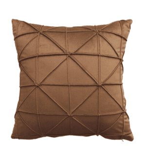 Coussin de Canapé Traits Velours 50x50cm Marron