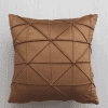 Coussin de Canapé Traits Velours Marron