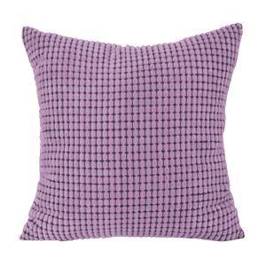 Housse Coussin Velours Côtelé 40x40cm Violet