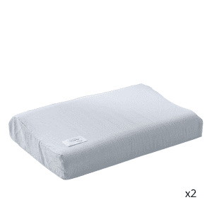 2 Taies D'Oreiller 30x50 Cm En Velours - Housse Imperméable Pour Salon Jardin, Fermeture Éclair Invisible