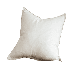 Coussin Canapé en Lin Coton 45x45cm Blanc