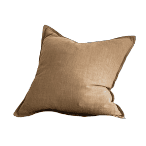 Coussin Canapé en Lin Coton 45x45cm Café