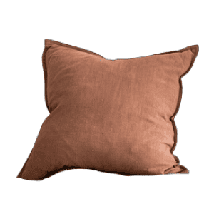 Coussin Canapé en Lin Coton 45x45cm Terracotta