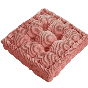 Coussin Sol Carré 48x48cm Rose Poudré