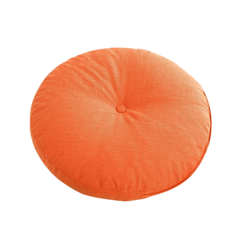 Coussin Sol Rond 45cm Orange