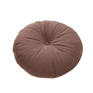 Coussin Sol Rond 50cm Marron