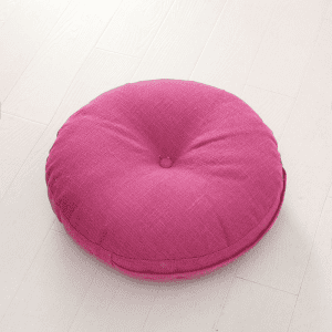 Coussin Sol Rond Rose