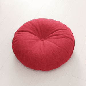 Coussin Sol Rond Rouge