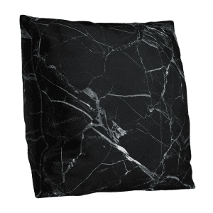 Taie pour Oreiller 45x45cm Fissures Noir