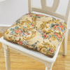 Coussin Chaise 45x45cm Beige Doré Floral 1