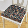 Coussin Chaise 45x45cm Noir Floral &