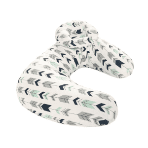 Coussin pour Allaiter 56x37cm Blanc Flèches