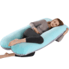 Coussin De Grossesse LOOLAY Classic 190 Cm Beige - 100% Coton Bio - M/L Ou L/XL - Soutien Complet Allaitement Sommeil