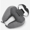 Coussin pour Avion Cervical Masque 32x30cm Gris Foncé 1
